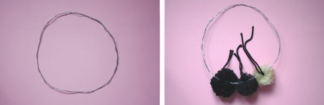 Couronne pompons ymyo